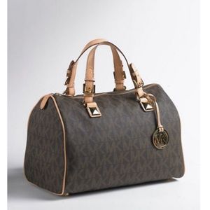 Satchel Brown Logo Bags